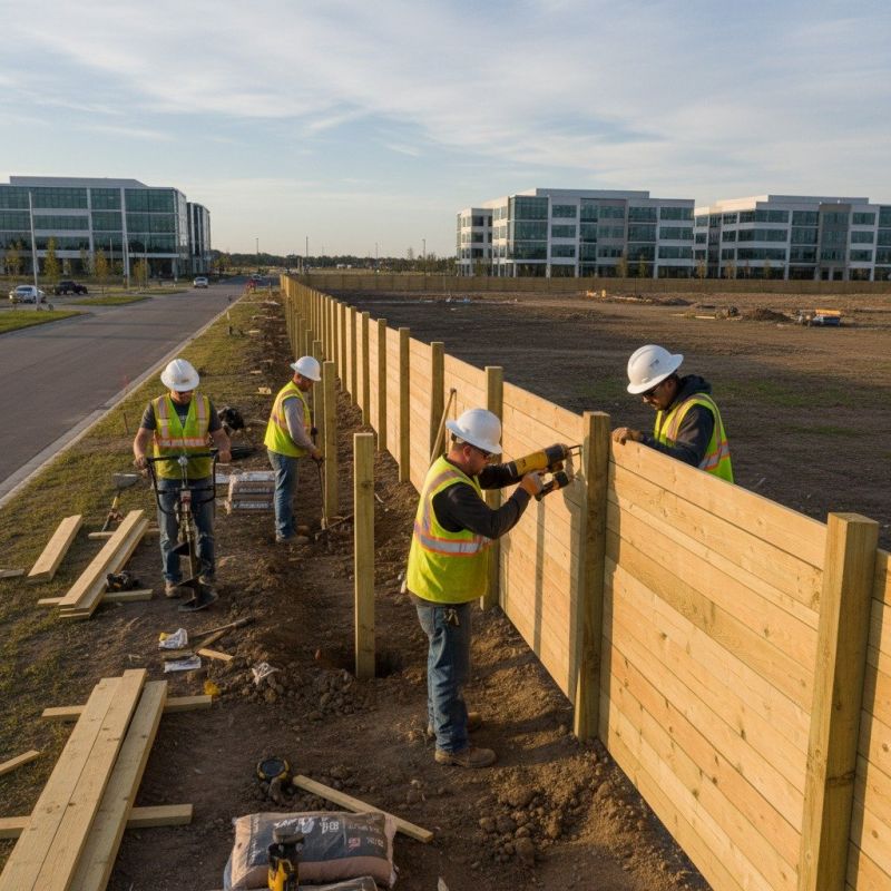Concrete Fence Post Installation